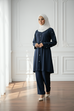 Load image into Gallery viewer, Sweethearts blue cord set
