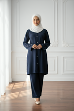 Load image into Gallery viewer, Sweethearts blue cord set
